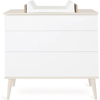Quax Plan à langer pour commode Flow Chêne taille unique - Publicité Quax Plan à langer pour commode Flow Chêne taille unique - Publicité