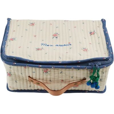 Emile et Ida Petite valise de rangement Pâquerette Blanc taille unique - Publicité Emile et Ida Petite valise de rangement Pâquerette Blanc taille unique - Publicité