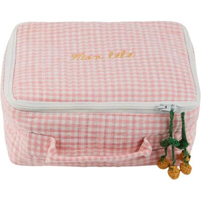 Emile et Ida Malette de rangement Vichy Rose taille unique - Publicité Emile et Ida Malette de rangement Vichy Rose taille unique - Publicité
