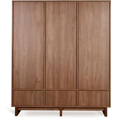 Quax Armoire XL Kyo Noyer taille unique - Publicité Quax Armoire XL Kyo Noyer taille unique - Publicité