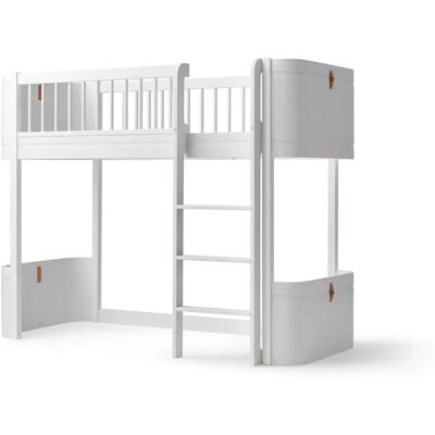 Oliver Furniture Lit Wood Mini+ mezzanine mi-haut 68x162cm Blanc taille unique - Publicité Oliver Furniture Lit Wood Mini+ mezzanine mi-haut 68x162cm Blanc taille unique - Publicité