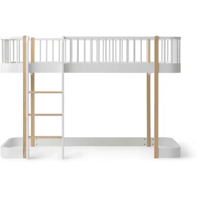 Oliver Furniture Lit mezzanine mi-haut Wood Original 90x200 cm Chêne taille unique - Publicité Oliver Furniture Lit mezzanine mi-haut Wood Original 90x200 cm Chêne taille unique - Publicité