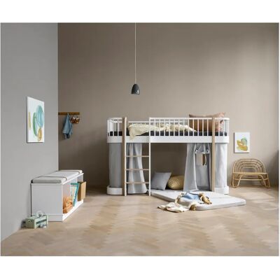 Oliver Furniture Rideau cabane pour lit mezzanine mi-haut/lit superposé Wood Original 138 cm Gris taille unique - Publicité Oliver Furniture Rideau cabane pour lit mezzanine mi-haut/lit superposé Wood Original 138 cm Gris taille unique - Publicité
