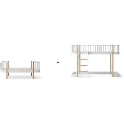 Oliver Furniture Kit de conversion lit/lit junior Original Wood - en lit mezzanine mi-haut 138 cm Chêne taille unique - Publicité Oliver Furniture Kit de conversion lit/lit junior Original Wood - en lit mezzanine mi-haut 138 cm Chêne taille unique - Publicité