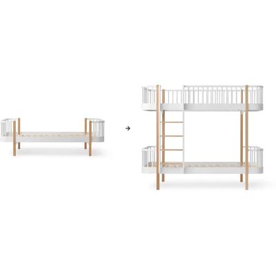 Oliver Furniture Kit de conversion lit/lit junior Original Wood - en lit superposé Chêne taille unique - Publicité Oliver Furniture Kit de conversion lit/lit junior Original Wood - en lit superposé Chêne taille unique - Publicité