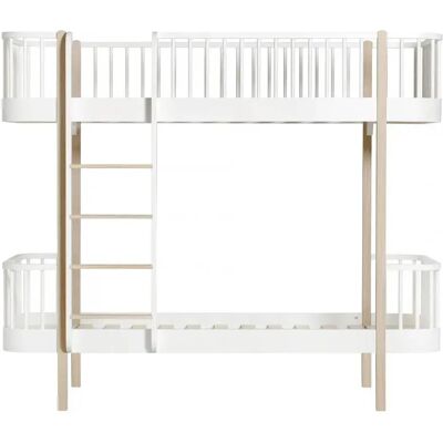 Oliver Furniture Lits superposés Wood 90x200 cm en chêne échelle face Naturel taille unique - Publicité Oliver Furniture Lits superposés Wood 90x200 cm en chêne échelle face Naturel taille unique - Publicité