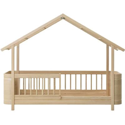 Oliver Furniture Lit cabane Wood Mini+ Chêne taille unique - Publicité Oliver Furniture Lit cabane Wood Mini+ Chêne taille unique - Publicité
