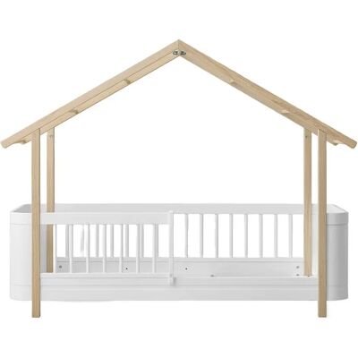 Oliver Furniture Lit cabane Wood Mini+ Blanc taille unique - Publicité Oliver Furniture Lit cabane Wood Mini+ Blanc taille unique - Publicité