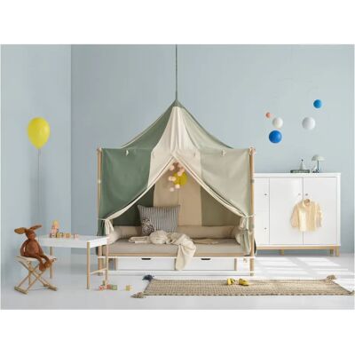 Oliver Furniture Ciel de lit Camp Circus Sauge taille unique - Publicité Oliver Furniture Ciel de lit Camp Circus Sauge taille unique - Publicité