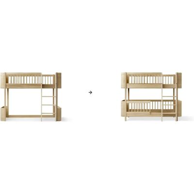 Oliver Furniture Kit de conversion Mini+, lit mezzanine mi-haut en lit superposé mi-haut Chêne taille unique - Publicité Oliver Furniture Kit de conversion Mini+, lit mezzanine mi-haut en lit superposé mi-haut Chêne taille unique - Publicité