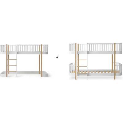 Oliver Furniture Kit de conversion Original, lit mezzanine mi-haut - en lit superposés, blanc/chêne Chêne taille unique - Publicité Oliver Furniture Kit de conversion Original, lit mezzanine mi-haut - en lit superposés, blanc/chêne Chêne taille unique - Publicité