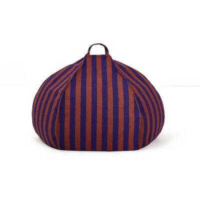 Nobodinoz Pouf rond Vibes Stripes Marron taille unique - Publicité Nobodinoz Pouf rond Vibes Stripes Marron taille unique - Publicité