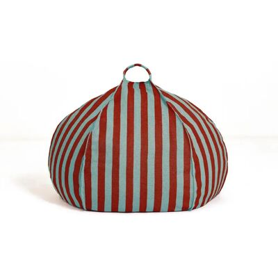 Nobodinoz Pouf rond Vibes Stripes Rouge taille unique - Publicité Nobodinoz Pouf rond Vibes Stripes Rouge taille unique - Publicité