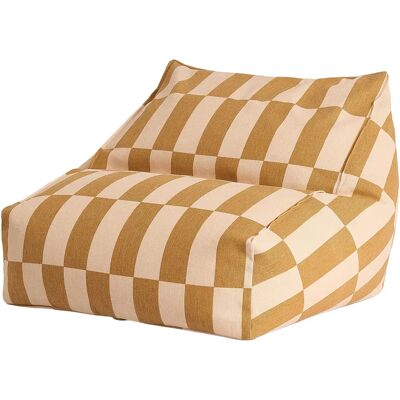 Pouf en coton biologique Vibes Jaune Beige - Pouf - Publicité Pouf en coton biologique Vibes Jaune Beige - Pouf - Publicité
