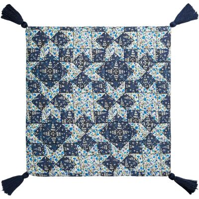 Louise Misha Housse de coussin Jimo Bleu 40x40 - Publicité Louise Misha Housse de coussin Jimo Bleu 40x40 - Publicité
