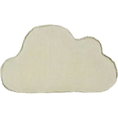 Nobodinoz Coussin Nuage - Lin Français Matcha taille unique - Publicité Nobodinoz Coussin Nuage - Lin Français Matcha taille unique - Publicité