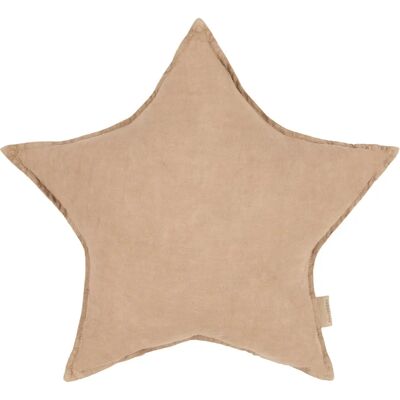 Nobodinoz Coussin Etoile - Lin Français Sésame taille unique - Publicité Nobodinoz Coussin Etoile - Lin Français Sésame taille unique - Publicité