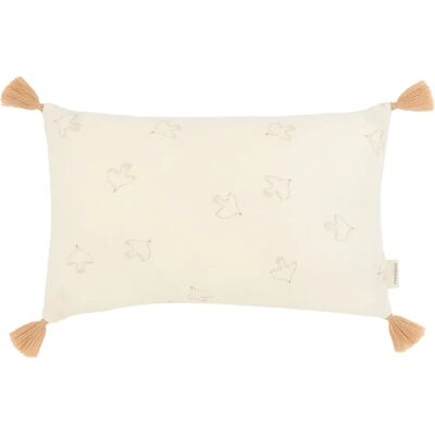 Nobodinoz Coussin à pompons Wabi Sabi Hoshi Birds Crème taille unique - Publicité Nobodinoz Coussin à pompons Wabi Sabi Hoshi Birds Crème taille unique - Publicité