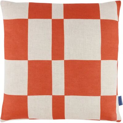 Nobodinoz Coussin Stanley Tiles Orange 45x45 - Publicité Nobodinoz Coussin Stanley Tiles Orange 45x45 - Publicité