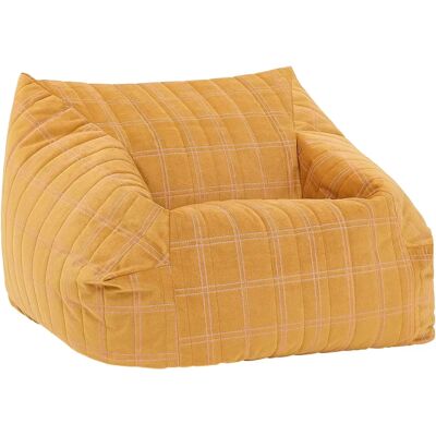 Nobodinoz Fauteuil pouf Chelsea Jaune taille unique - Publicité Nobodinoz Fauteuil pouf Chelsea Jaune taille unique - Publicité