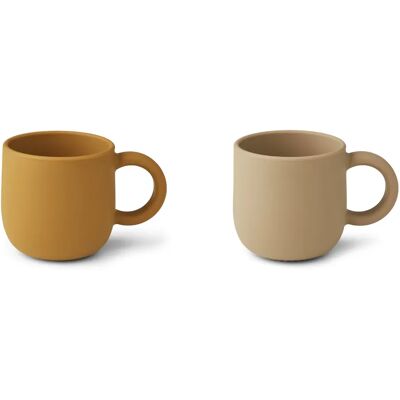 Liewood Tasses Merce en silicone - Set de 2 Caramel taille unique - Publicité Liewood Tasses Merce en silicone - Set de 2 Caramel taille unique - Publicité