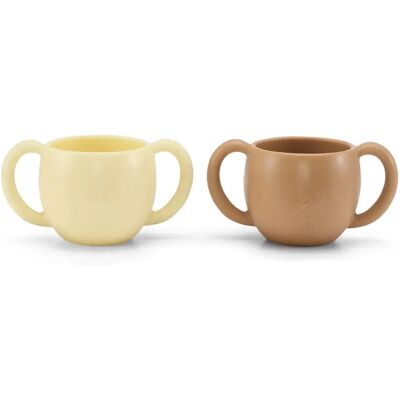 Konges Sløjd Tasses en silicone - Set de 2 Beige taille unique - Publicité Konges Sløjd Tasses en silicone - Set de 2 Beige taille unique - Publicité