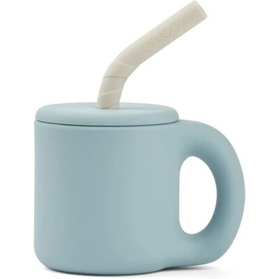 Liewood Tasse paille Jenna en silicone Bleu ciel taille unique - Publicité Liewood Tasse paille Jenna en silicone Bleu ciel taille unique - Publicité