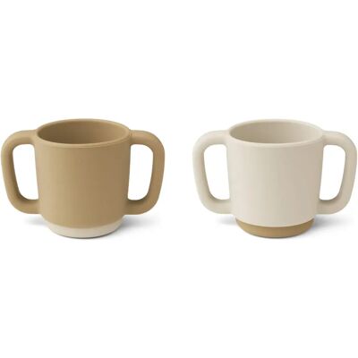 Liewood Tasse d'apprentissage Alicia en silicone - Set de 2 Marron taille unique - Publicité Liewood Tasse d'apprentissage Alicia en silicone - Set de 2 Marron taille unique - Publicité