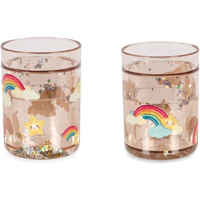 Konges Sløjd Gobelets glitter Rainbow - Set de 2 Multicolore taille unique - Publicité Konges Sløjd Gobelets glitter Rainbow - Set de 2 Multicolore taille unique - Publicité