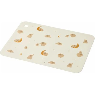 Liewood Set de table Jude en silicone Elephant/Creme de la creme taille unique - Publicité Liewood Set de table Jude en silicone Elephant/Creme de la creme taille unique - Publicité