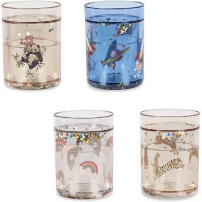 Konges Sløjd Gobelets glitter - Set de 4 Bleu taille unique - Publicité Konges Sløjd Gobelets glitter - Set de 4 Bleu taille unique - Publicité