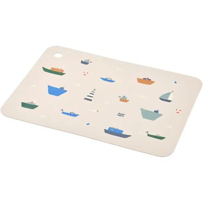 Liewood Set de table Jude en silicone Sailing/Sandy taille unique - Publicité Liewood Set de table Jude en silicone Sailing/Sandy taille unique - Publicité