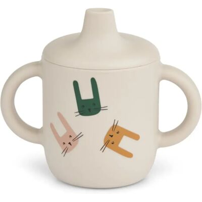 Liewood Neil Bunny Sand Tasse en Silicone - Verre d'Apprentissage - Publicité Liewood Neil Bunny Sand Tasse en Silicone - Verre d'Apprentissage - Publicité