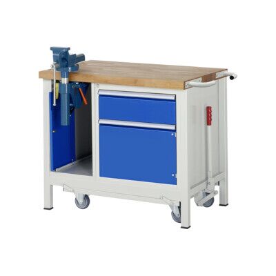 Etabli brut avec châssis abaissable modèle 8181 L 1000 x P 700 x H 880mm ; RAU (05-8181A2-107B4F.11) - Publicité Etabli brut avec châssis abaissable modèle 8181 L 1000 x P 700 x H 880mm ; RAU (05-8181A2-107B4F.11) - Publicité