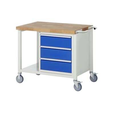 Etabli mobile brut Modèle 8157 LxPxH 1000x700x880mm ; RAU (05-8157A6-107B4S.11) - Publicité Etabli mobile brut Modèle 8157 LxPxH 1000x700x880mm ; RAU (05-8157A6-107B4S.11) - Publicité