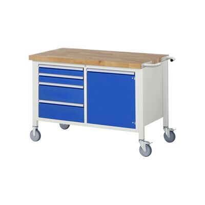 Etabli mobile brut Modèle 8470 LxPxH 1250x700x880mm ; RAU (05-8470A2-127B4S.11) - Publicité Etabli mobile brut Modèle 8470 LxPxH 1250x700x880mm ; RAU (05-8470A2-127B4S.11) - Publicité
