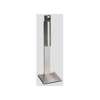 VAR Cendrier mural B 12 verrouillable inox avec pied inox 3,5 l (45079) - Publicité VAR Cendrier mural B 12 verrouillable inox avec pied inox 3,5 l (45079) - Publicité