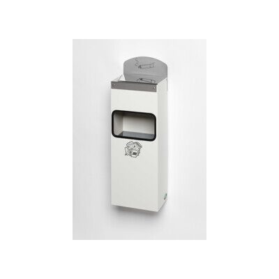 VAR Cendrier mural WH 51 avec panneau blanc 0,8 l/4 l (14911) - Publicité VAR Cendrier mural WH 51 avec panneau blanc 0,8 l/4 l (14911) - Publicité