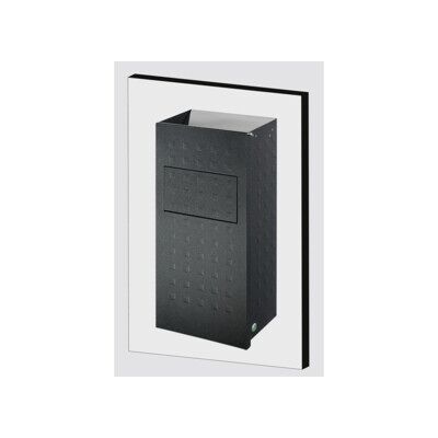 VAR Cendrier mural WH 62 alu anodisé argent antique 2 l/16 l (28576) - Publicité VAR Cendrier mural WH 62 alu anodisé argent antique 2 l/16 l (28576) - Publicité