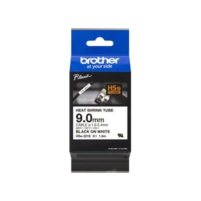 BROTHER Cassette de gaine thermorétractable HSe-221E 9,0 mm 1,5 m blanc/noir (HSE221E) - Publicité BROTHER Cassette de gaine thermorétractable HSe-221E 9,0 mm 1,5 m blanc/noir (HSE221E) - Publicité
