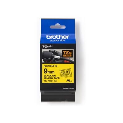 BROTHER Cassette de ruban TZe-FX621 jaune noir (TZEFX621) - Publicité BROTHER Cassette de ruban TZe-FX621 jaune noir (TZEFX621) - Publicité