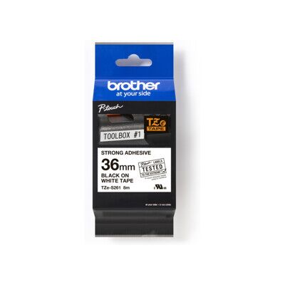 BROTHER Ruban d'étiquetage TZe-S261 36 mm blanc/noir (TZES261) - Publicité BROTHER Ruban d'étiquetage TZe-S261 36 mm blanc/noir (TZES261) - Publicité