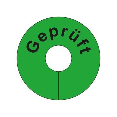 Etiquettes en PVC Eichner GEPRÜFT, fond vert, rond (9219-01039) - Publicité Etiquettes en PVC Eichner GEPRÜFT, fond vert, rond (9219-01039) - Publicité