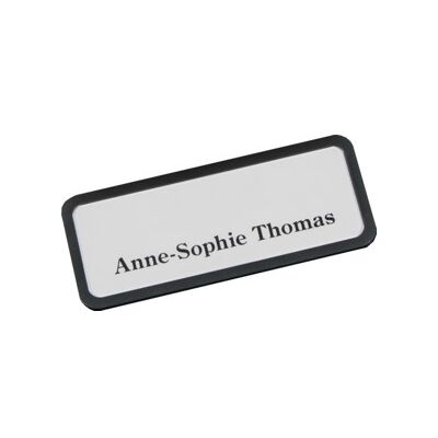 Plaque nominative Eichner magnétique 81 x 33 mm anthracite (9218-03011) - Publicité Plaque nominative Eichner magnétique 81 x 33 mm anthracite (9218-03011) - Publicité