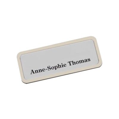 Plaque nominative Eichner magnétique 81 x 33 mm blanche (9218-03004) - Publicité Plaque nominative Eichner magnétique 81 x 33 mm blanche (9218-03004) - Publicité