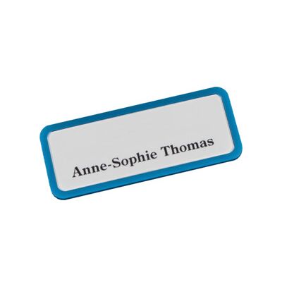 Plaque nominative Eichner magnétique 81 x 33 mm bleu moyen (9218-03010) - Publicité Plaque nominative Eichner magnétique 81 x 33 mm bleu moyen (9218-03010) - Publicité