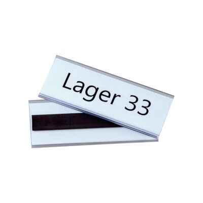 Porte-étiquettes magnétique Eichner en PVC 38 x 100 mm (9218-03035) - Publicité Porte-étiquettes magnétique Eichner en PVC 38 x 100 mm (9218-03035) - Publicité