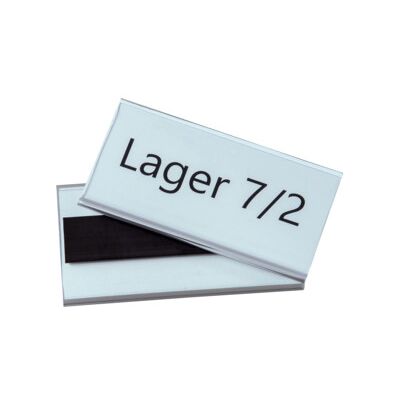Porte-étiquettes magnétique Eichner en PVC 54 x 100 mm (9218-03041) - Publicité Porte-étiquettes magnétique Eichner en PVC 54 x 100 mm (9218-03041) - Publicité