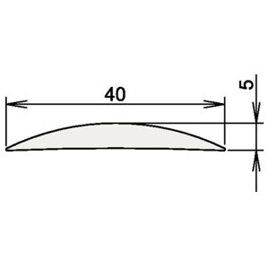 Athmer Modèle 3-111 Seuil en Aluminium Argenté - Accessoire pour Joint de Porte - Publicité Athmer Modèle 3-111 Seuil en Aluminium Argenté - Accessoire pour Joint de Porte - Publicité