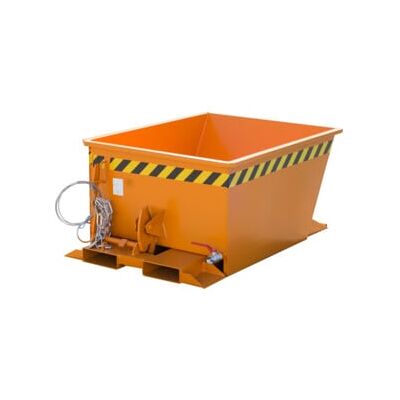 Eurokraft pro 0,3 m³ Conteneur à Tipper en Acier Orange - Bale Tipper - Publicité Eurokraft pro 0,3 m³ Conteneur à Tipper en Acier Orange - Bale Tipper - Publicité